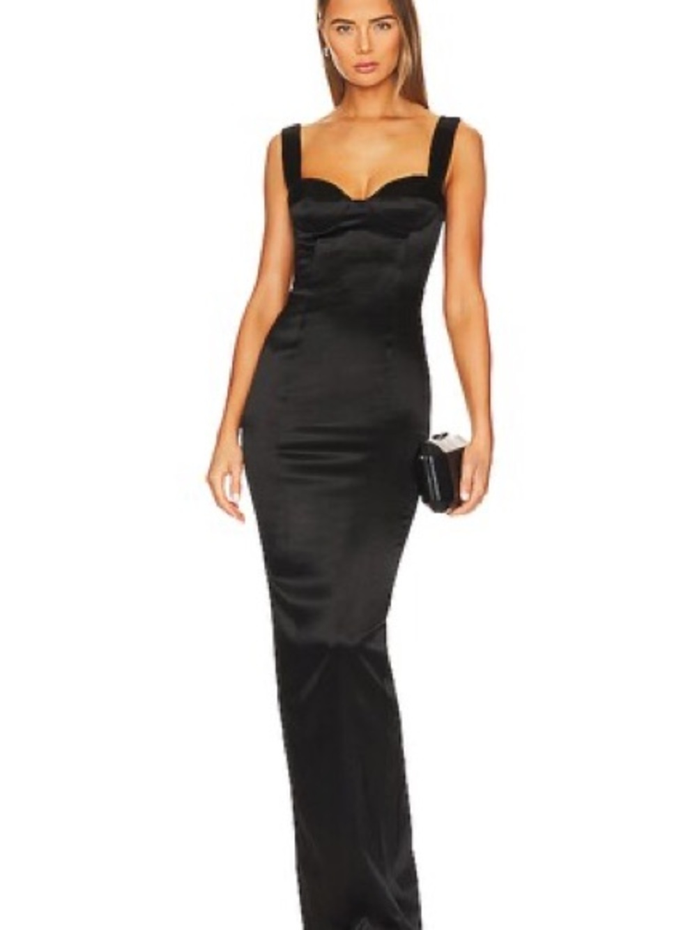 Sau Lee Palmela Sleeveless Satin Gown